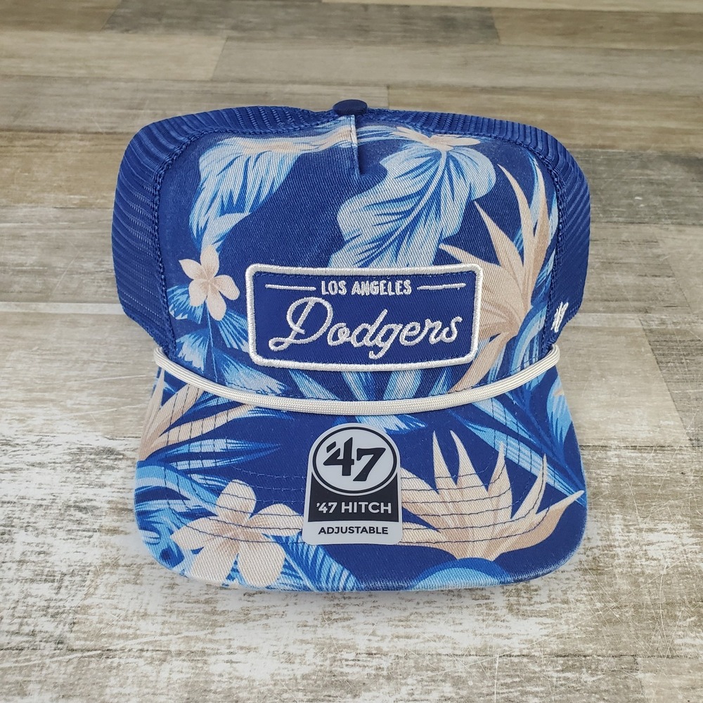 Los Angeles Dodgers Floral Snapback Hat '47 Brand Hitch Adjustable Cap